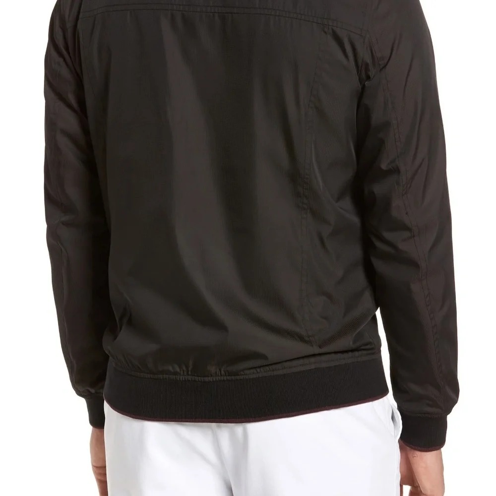 Ted Baker Black Calgar Nylon Bomber Jacket